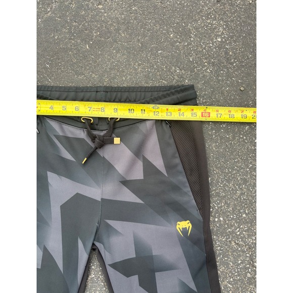 Venum Training Joggers Men's Medium Black Gray‎ Geometric Athletic Pants - Picture 4 of 9